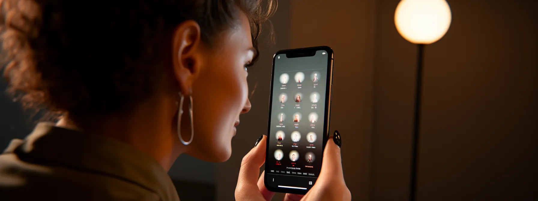 a person using a mobile phone to perform a voice search in a hurry.