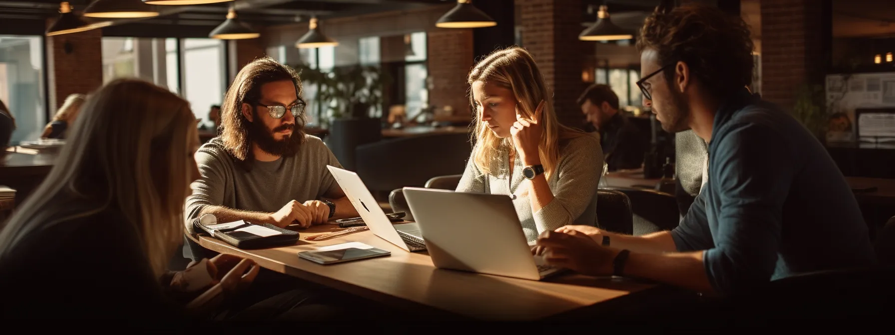 a group of students studying seo techniques and strategies at seotheory institute.
