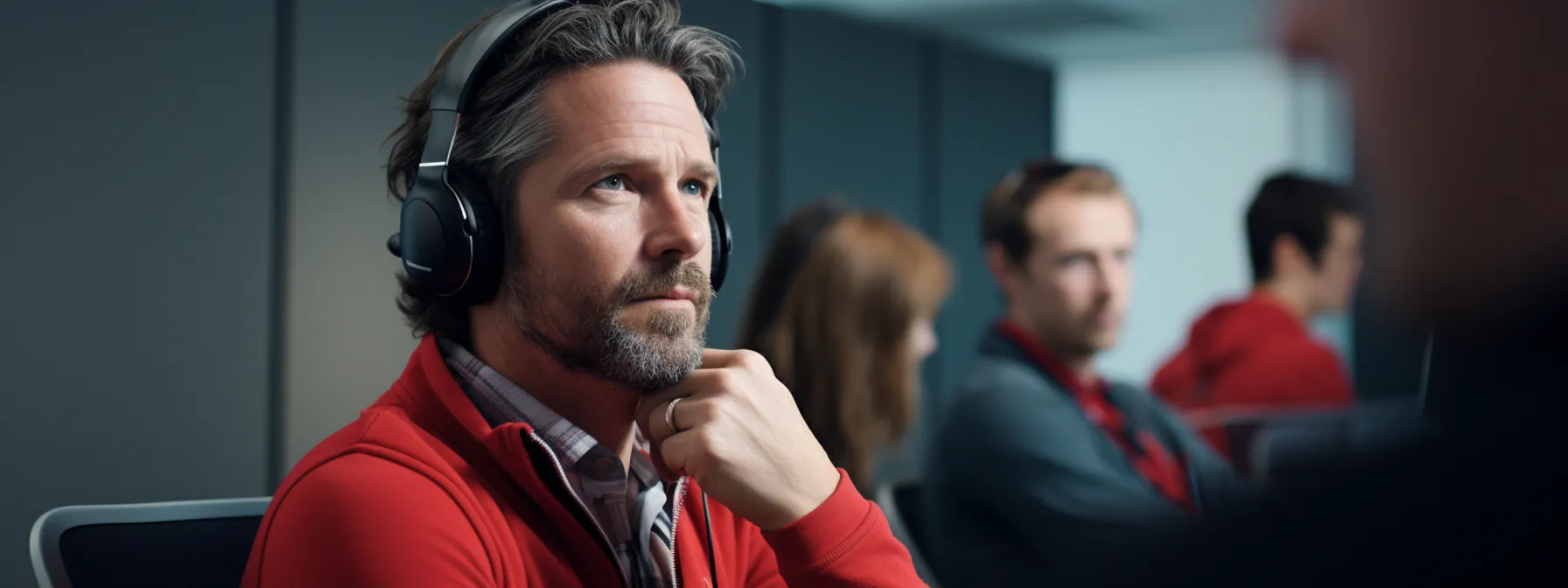 a person attending an seo training course, listening attentively to the instructor.