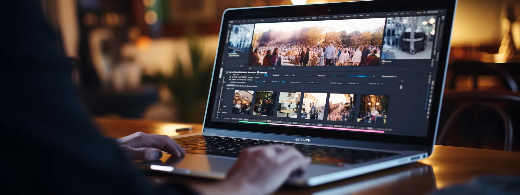 a person using a laptop to access seotheory's website and utilizing their resources and tools for seo.