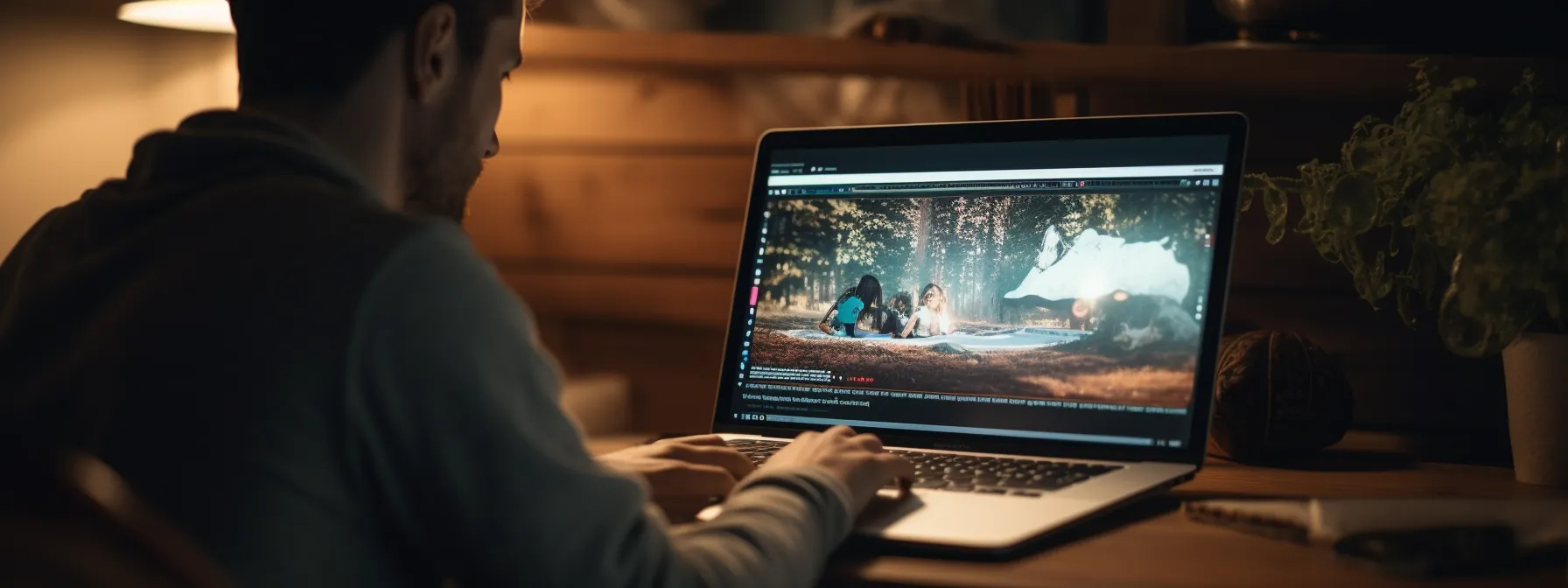 a person taking a course on seotheory, learning about building powerful backlinks for off-page seo.