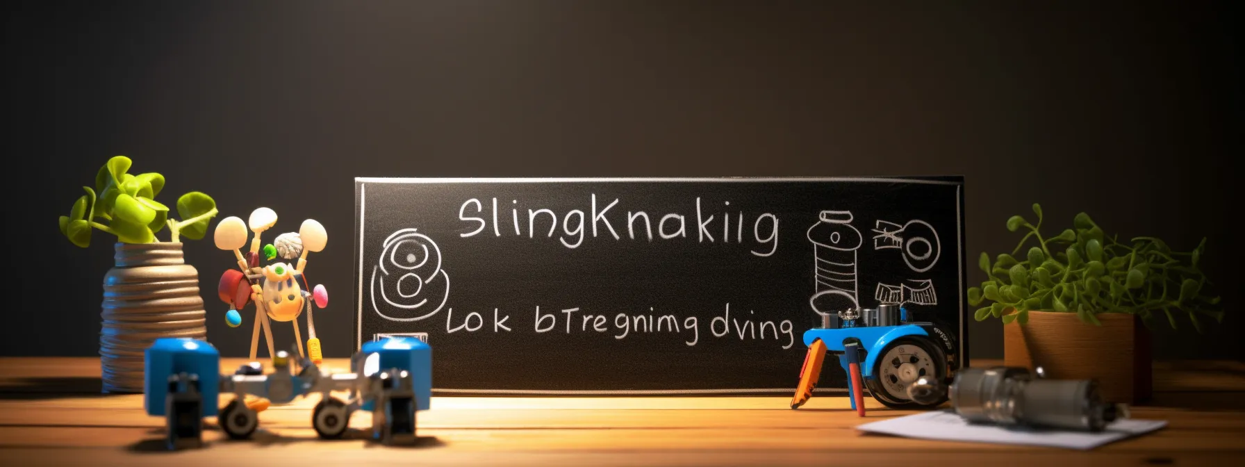 a blackboard with the words
