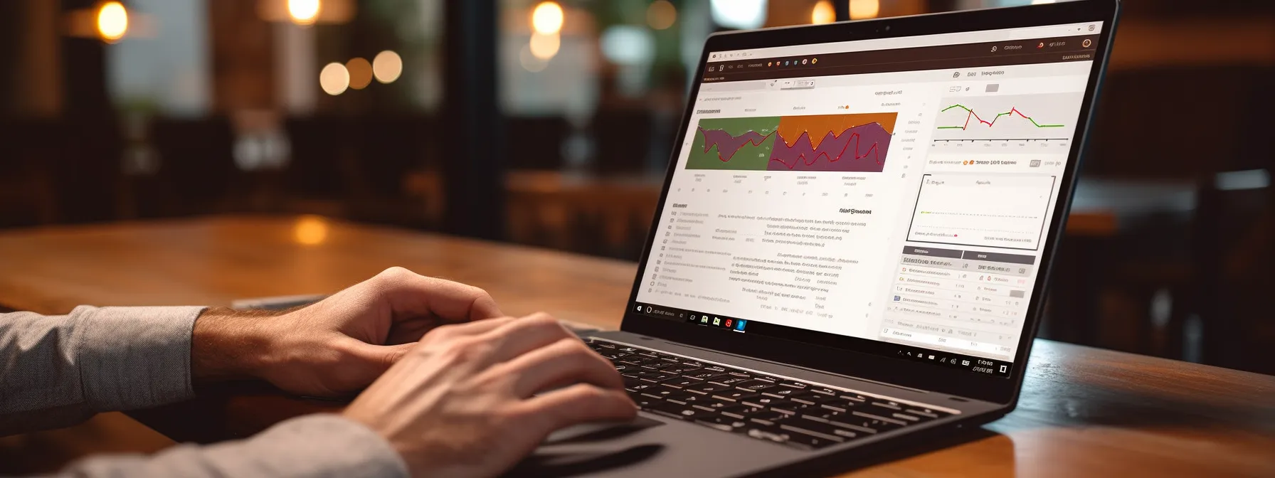 a person studying seo concepts on a laptop with a focus on e-commerce.