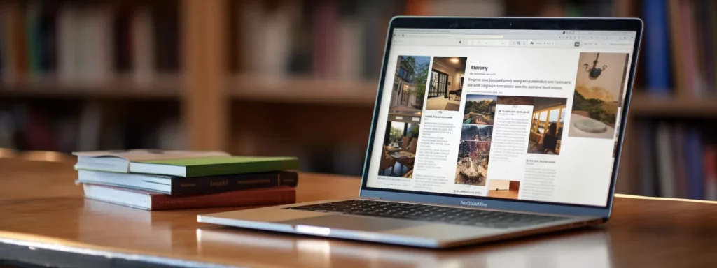 a person typing on a laptop with a shopify website displayed on the screen, surrounded by seo-related books and notes.