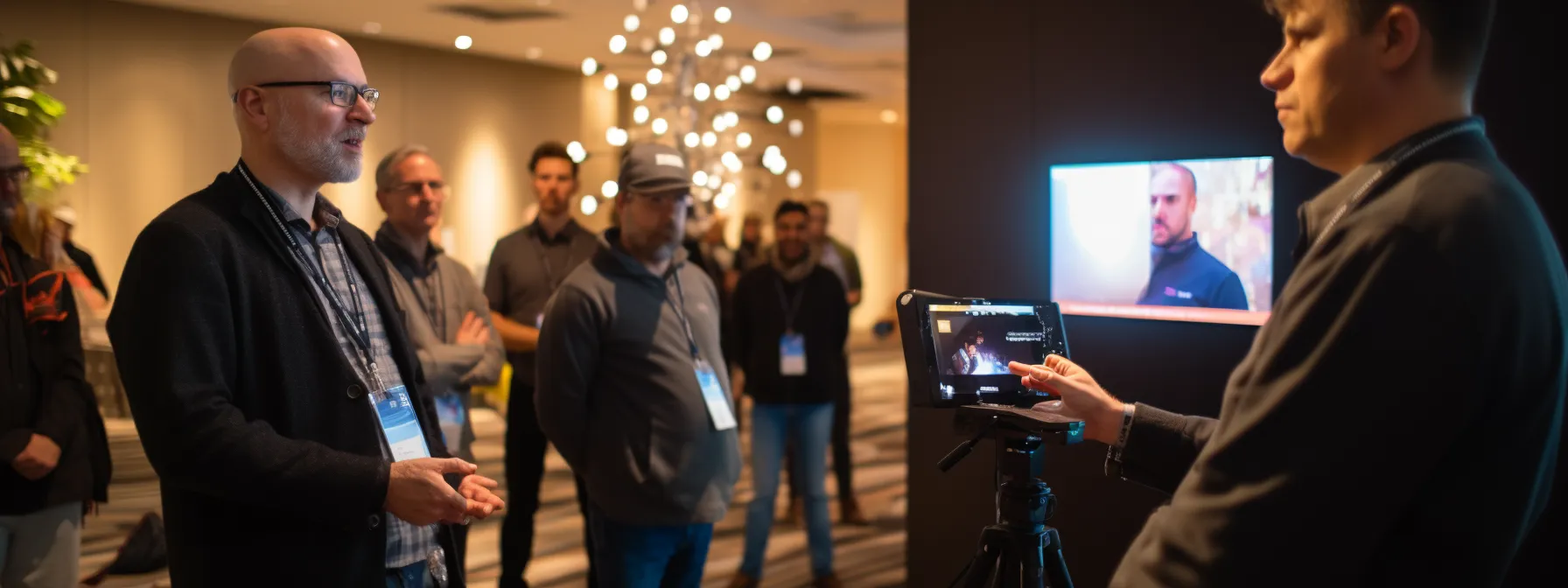 manick bhan guiding attendees through advanced seo strategies and tools.