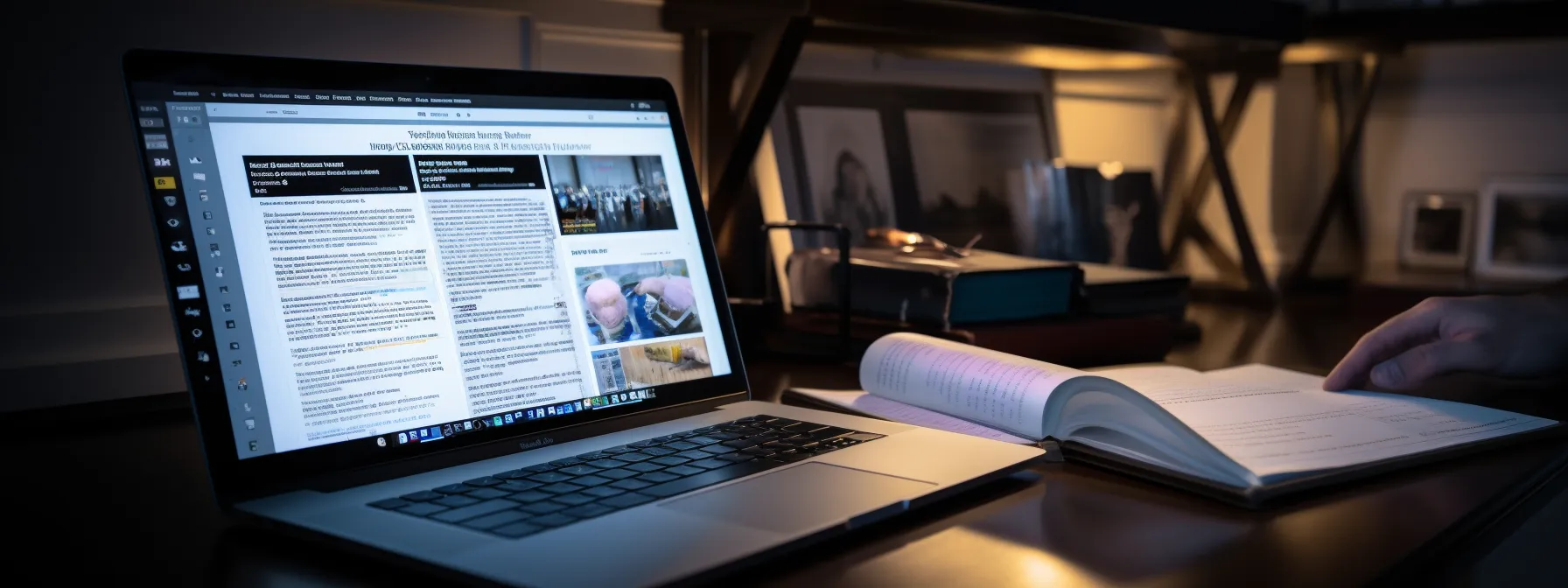 a person studying a comprehensive guide on international seo on a laptop.