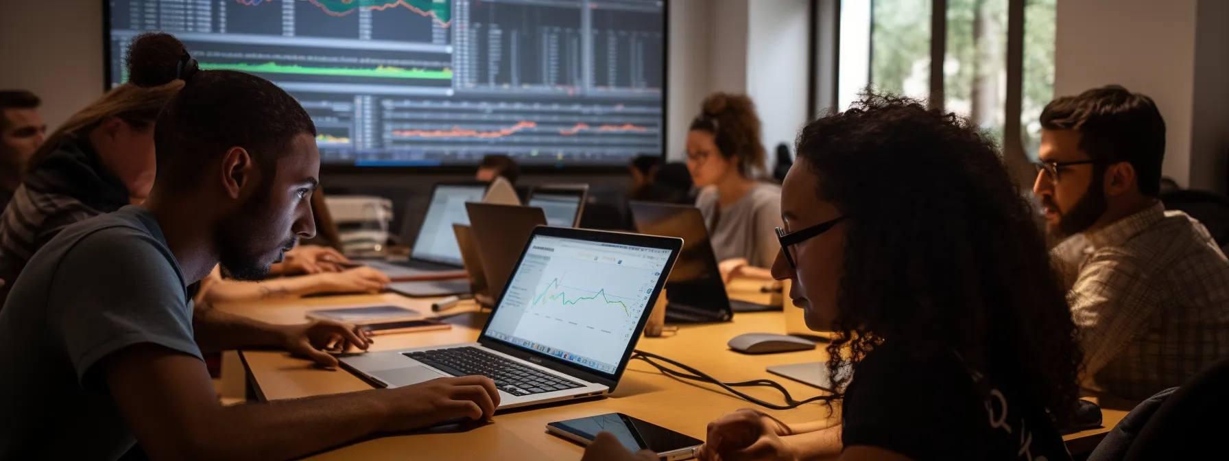 a group of students enrolls in an advanced seo analytics course, eagerly beginning their journey towards mastering seo analytics.