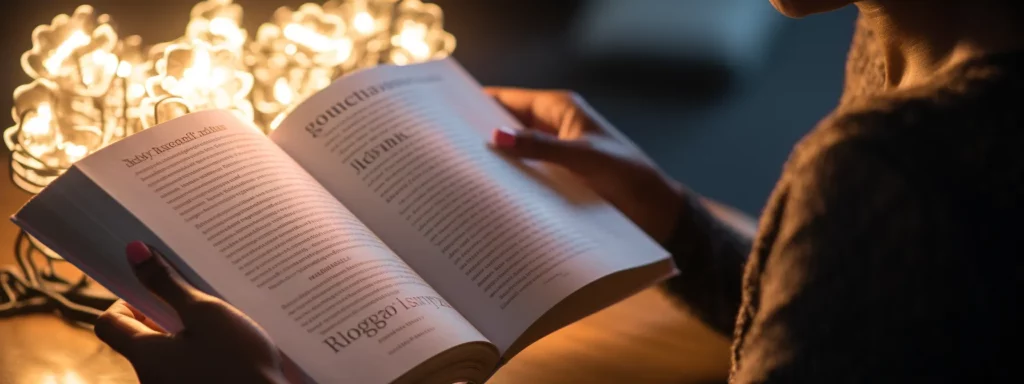 a person reading a book titled "understanding google's rankbrain algorithm and semantic seo for beginners."