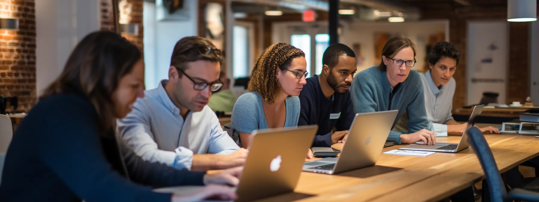 a group of people engaging in an immersive seo training class led by manick bhan, focusing on the core ranking factors and enhancing website signals.