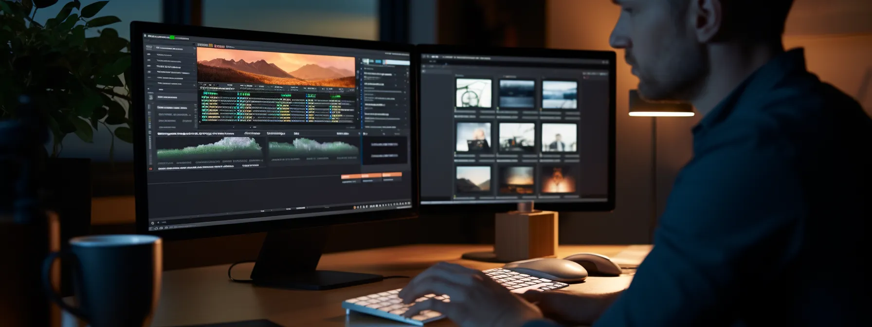 a person using various seo tools like semrush, ahrefs, yoast, and moz to analyze and optimize a website.