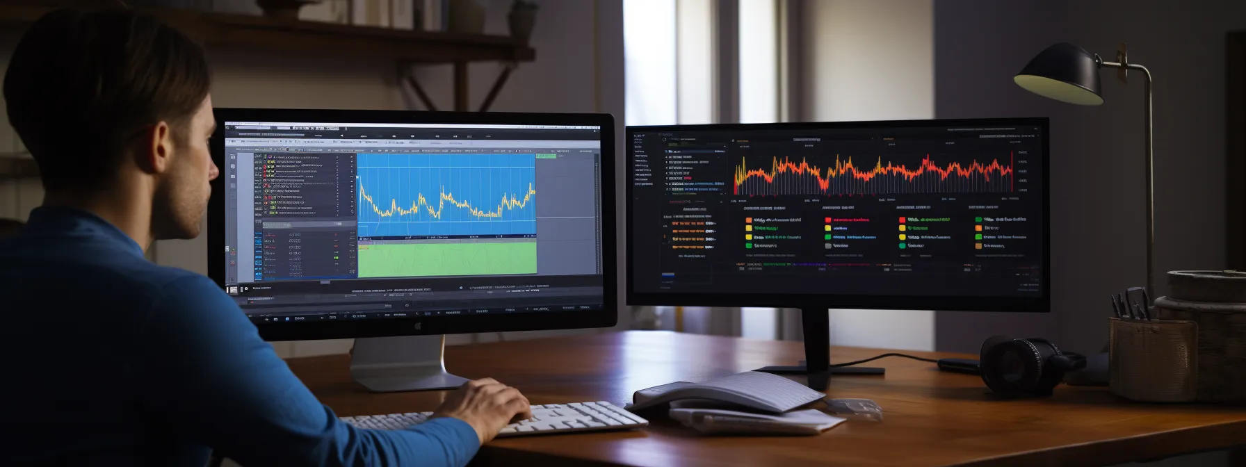 someone strategically setting up a google analytics 4 account on a computer screen.
