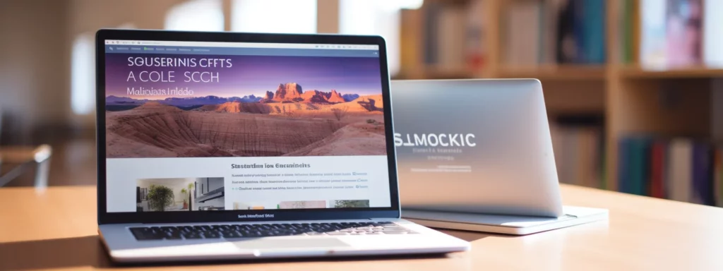 a laptop displaying a webpage with a comprehensive guide and tutorials for learning seo.