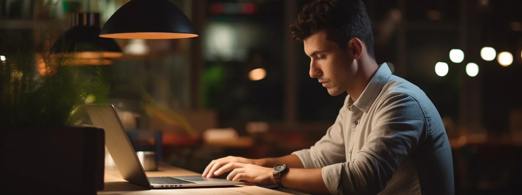 a person using a laptop computer to take practice tests for the google seo certification exam.