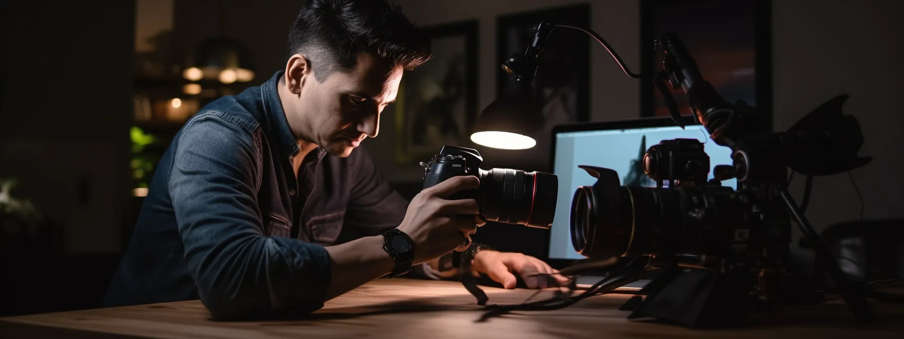 a person optimizing their google my business profile to improve local search visibility.