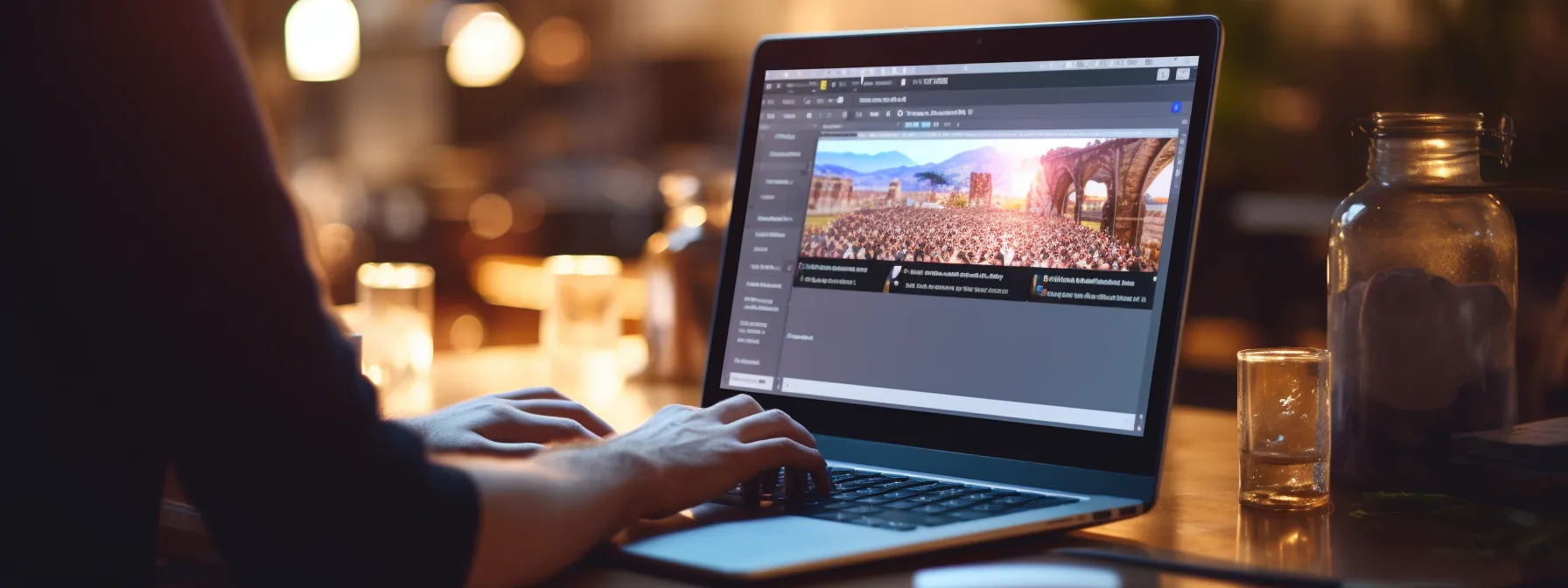 a person using a computer to optimize a website for search engines.