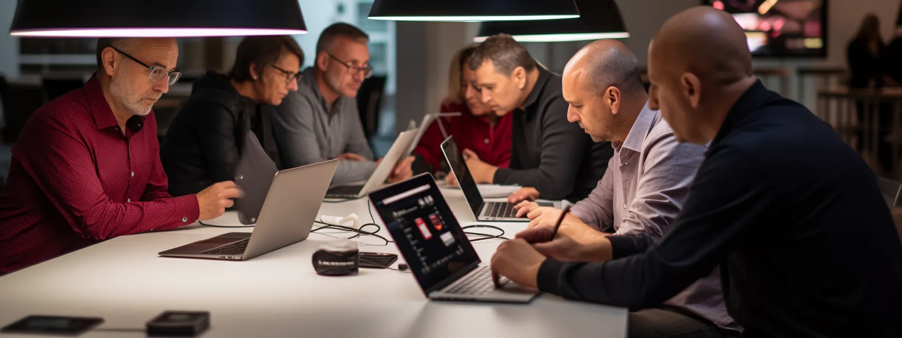 a group of individuals participating in an advanced seo training session led by manick bhan from seotheory.