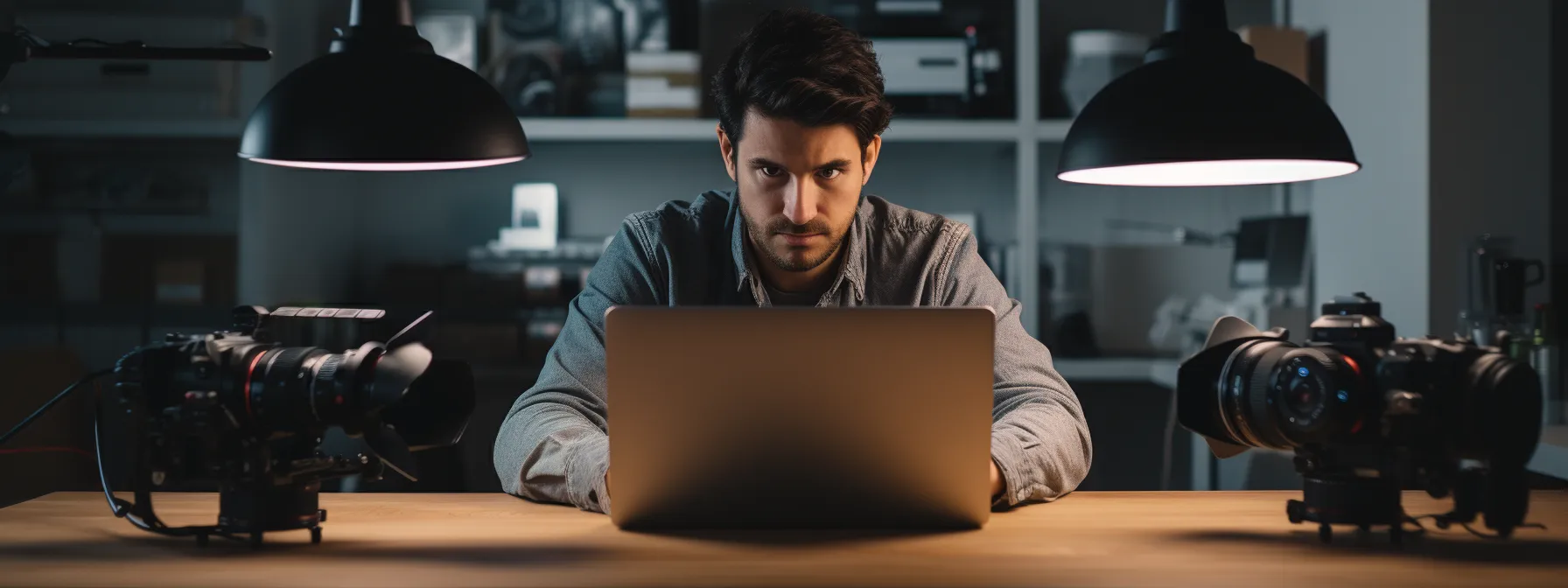 an individual using keyword research tools to optimize their website's visibility and increase organic search traffic after using seotheory.