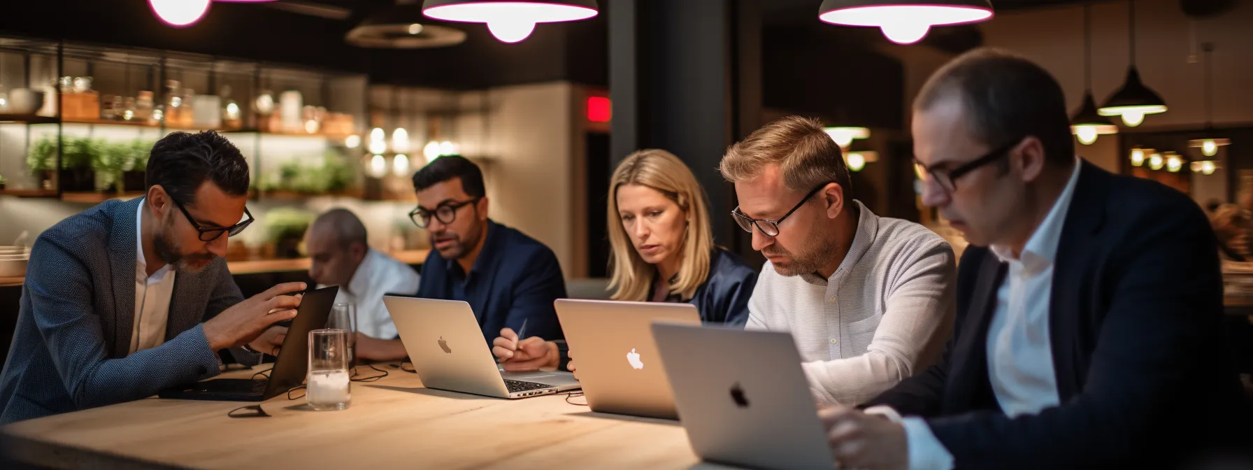 a group of business professionals attending a workshop on seotheory's methods for real-time e-commerce scenarios.