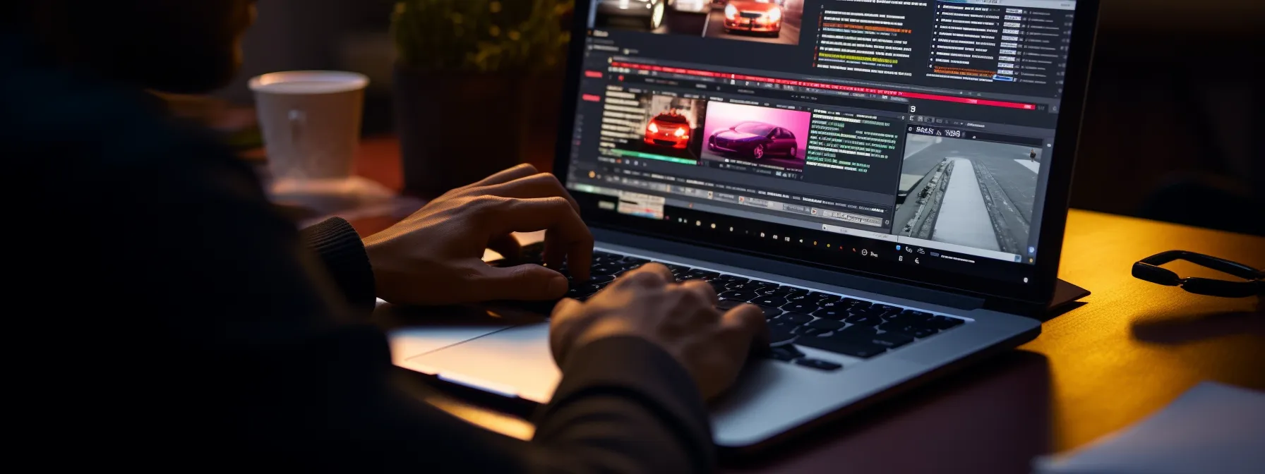 a person using a laptop to read and stay updated on seo trends and changes.