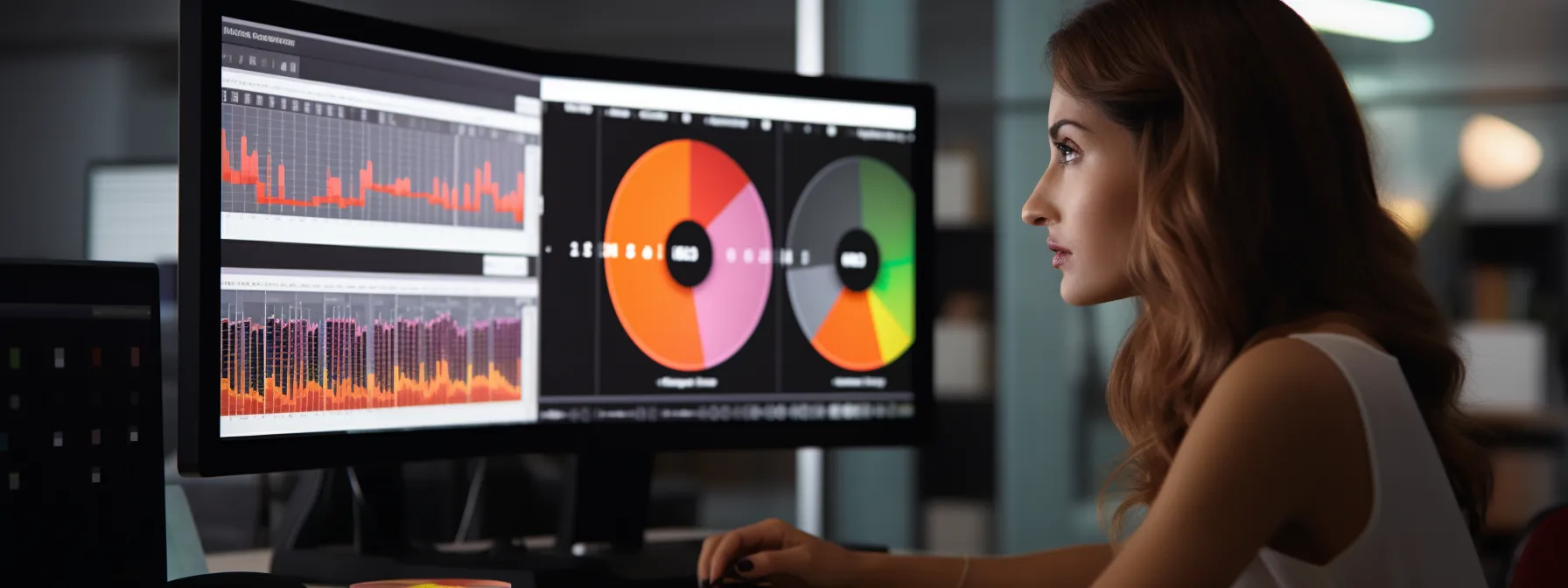 a person using advanced seo tools to analyze website performance.