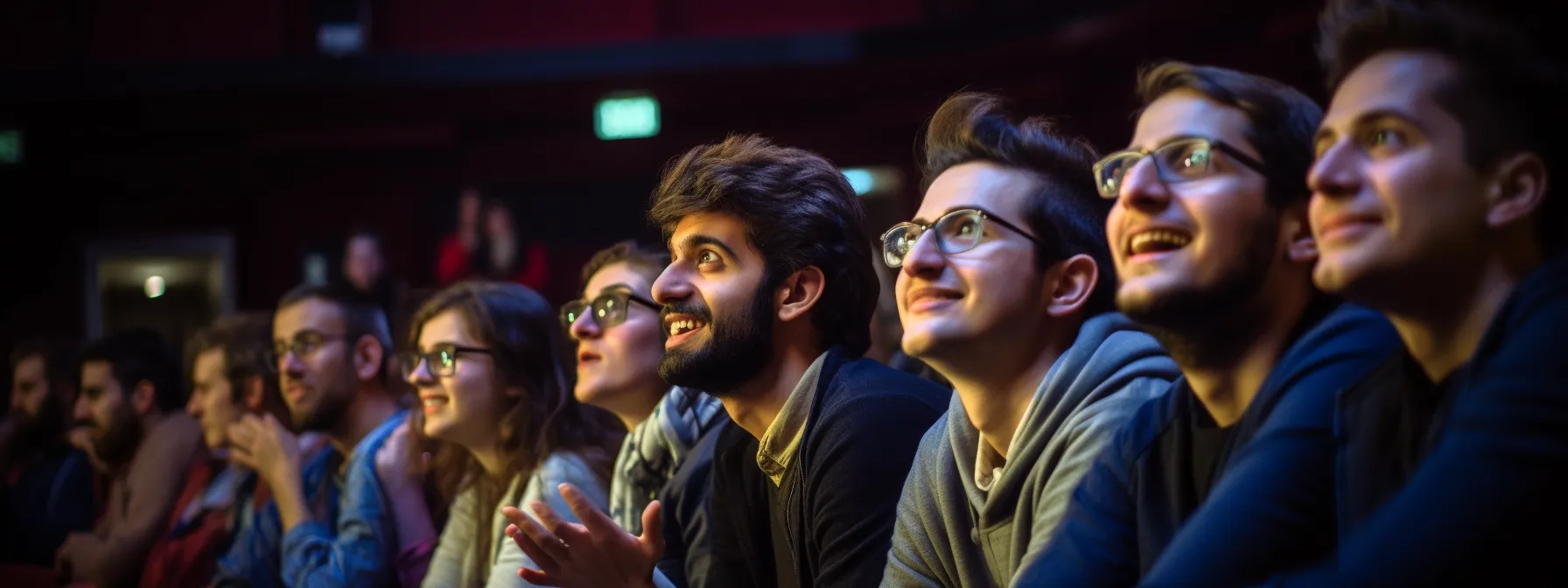 a group of students eagerly listening to manick bhan, creator of searchatlas, as he shares his expertise during an seotheory training session.