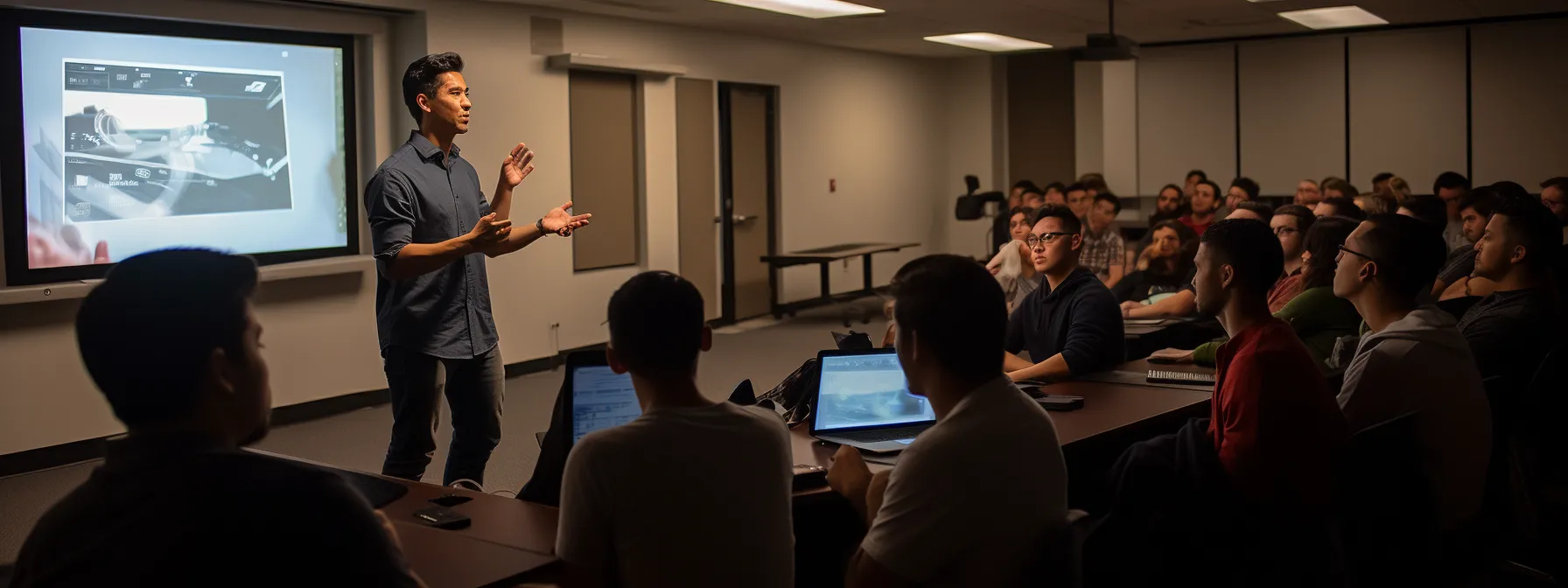 manick bhan teaching students about local seo and mobile optimization strategies.