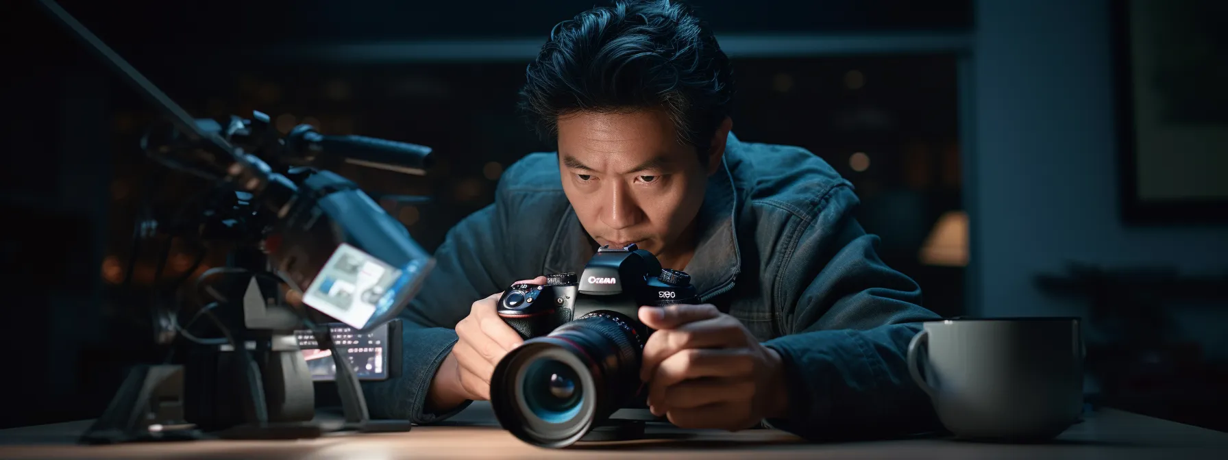 a person optimizing their business profile on a search engine.