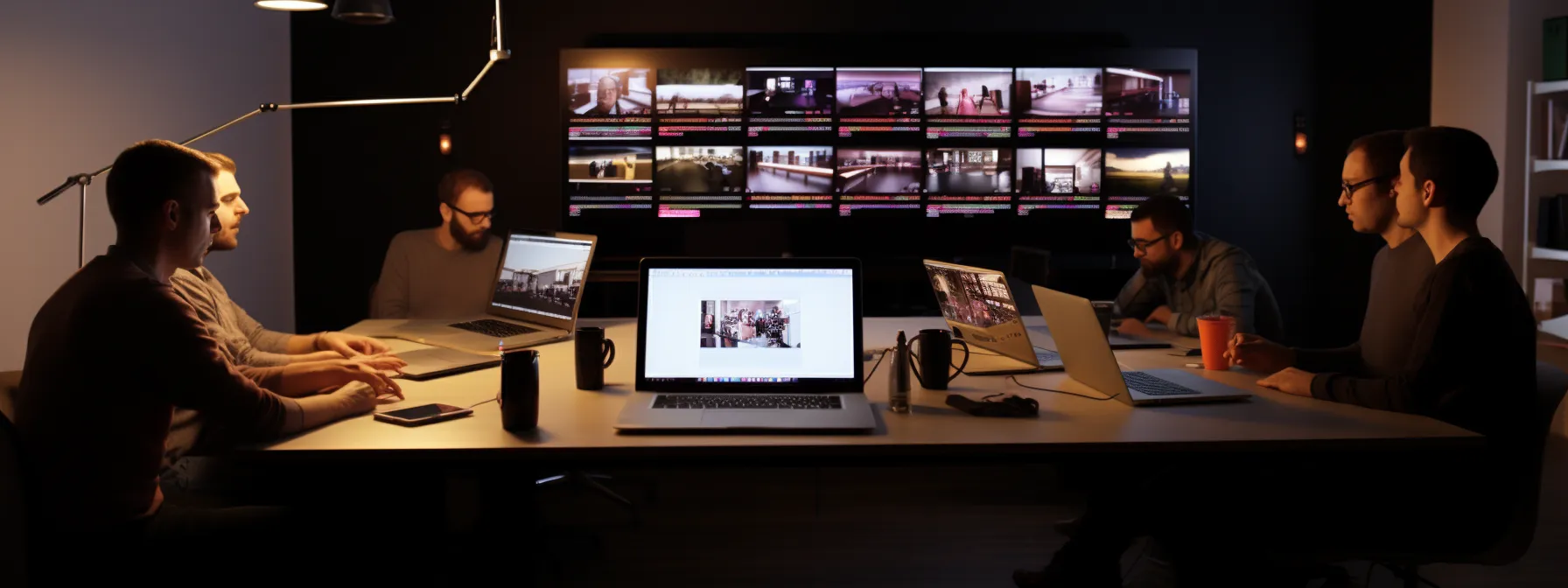 participants in seotheory's training course are shown using automation tools and crafting high-quality video content to enhance their seo techniques and analyze their efforts for improvement.