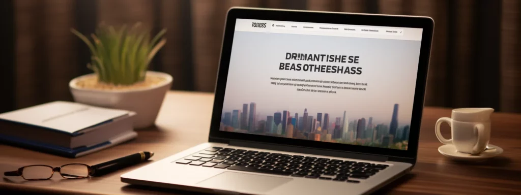 a laptop displaying a webpage with the title "master the basics: your comprehensive free seo training course," surrounded by notebooks and study materials.