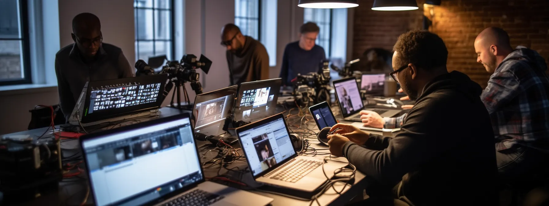 a group of individuals engaging in hands-on seo training, utilizing seo tools and software, and receiving seo certificates.