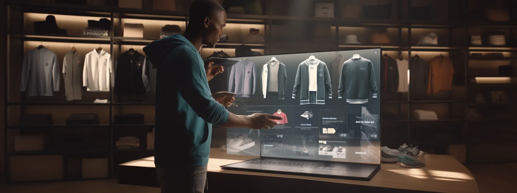 a person analyzing and optimizing on-page elements of an e-commerce store.