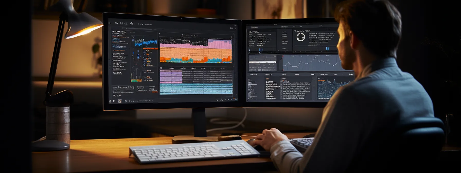a person using various tools and techniques to measure and monitor seo performance on a computer screen.