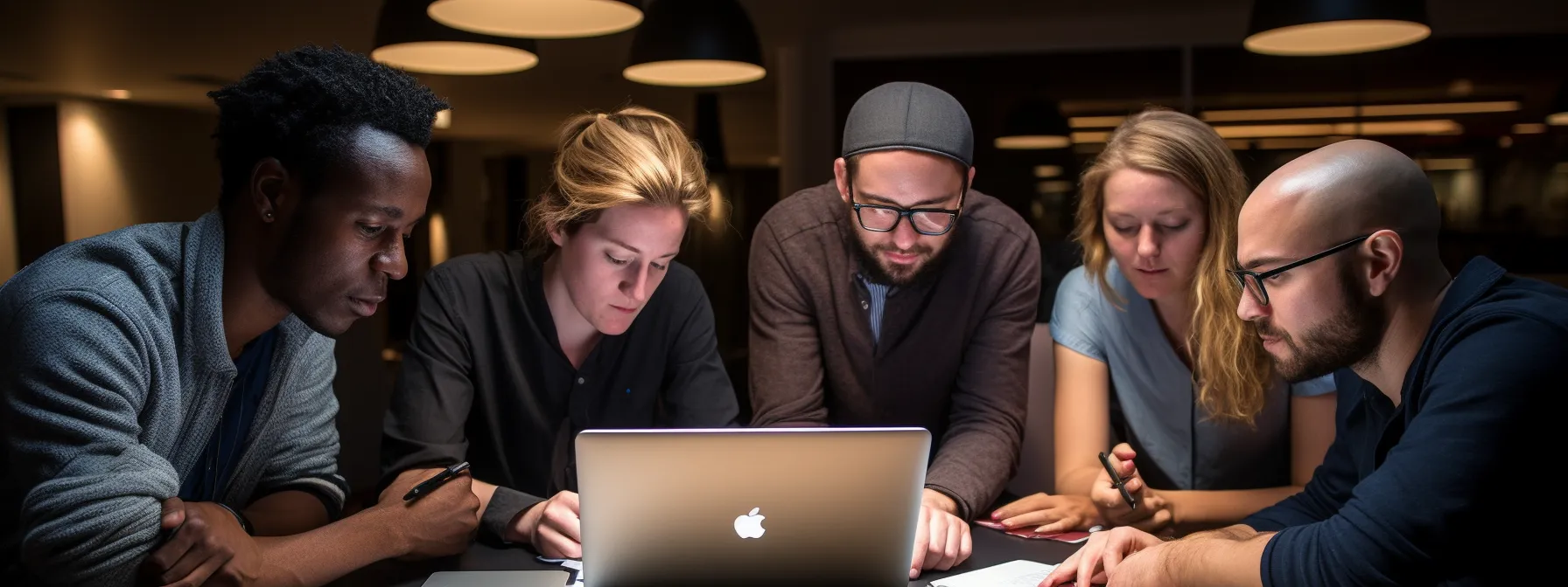 a group of learners studying link building strategies taught by manick bhan at seotheory, focusing on the importance of high-quality content and ethical practices.