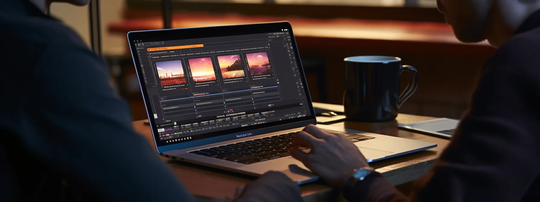 a person studying seotheory's comprehensive courses on a laptop.