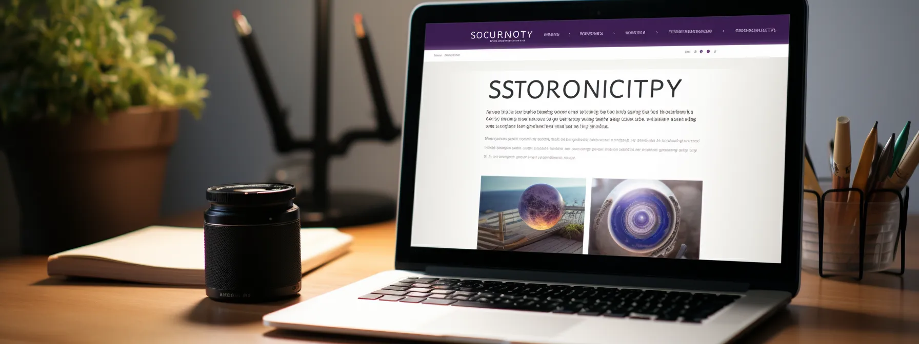 a close-up of a computer screen displaying an seotheory course page, with the instructor's profile picture and course details visible.